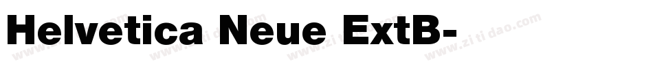 Helvetica Neue ExtB字体转换